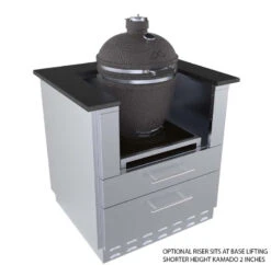 Sunstone Metal Products 30" Kamado Hybrid Grill Base Cabinet SAC30KBDC -Home And Outdoor 15.6