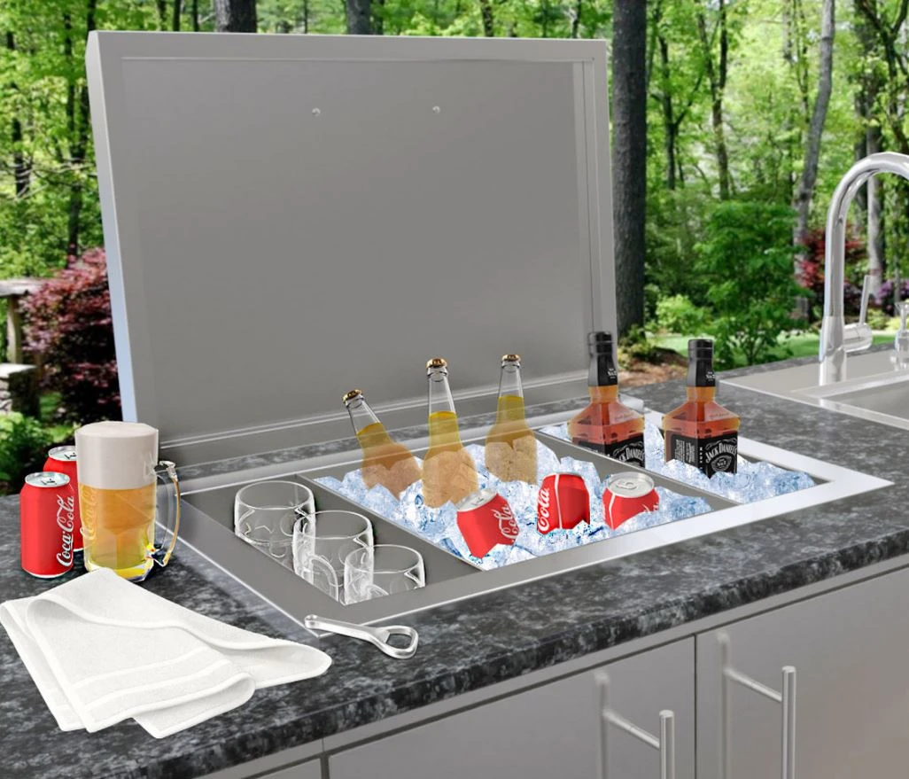 Sunstone Metal Products Drop-in Ice Chest Item No. A-IC 4 Sunstone Metal Products Drop-in Ice Chest Item No. A-IC - Image 2