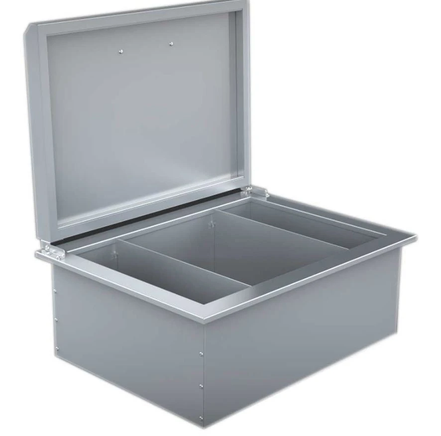 Sunstone Metal Products Drop-in Ice Chest Item No. A-IC 3 Sunstone Metal Products Drop-in Ice Chest Item No. A-IC
