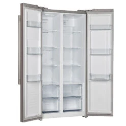 Forno Products Salerno -33" Side By Side Built-in Refrigerator 15.6cuft SS Color, White Inside With Handle FFRBI1805-33SB 27 Forno Products Salerno -33" Side By Side Built-in Refrigerator 15.6cuft SS Color, White Inside With Handle FFRBI1805-33SB -Home And Outdoor 1805 33SBopendoor sideview web