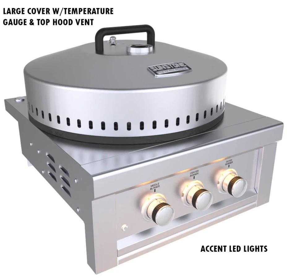 Sunstone Metal Products Hybrid Grills - 24" Power Cirque™ Burner 3 Sunstone Metal Products Hybrid Grills - 24" Power Cirque™ Burner