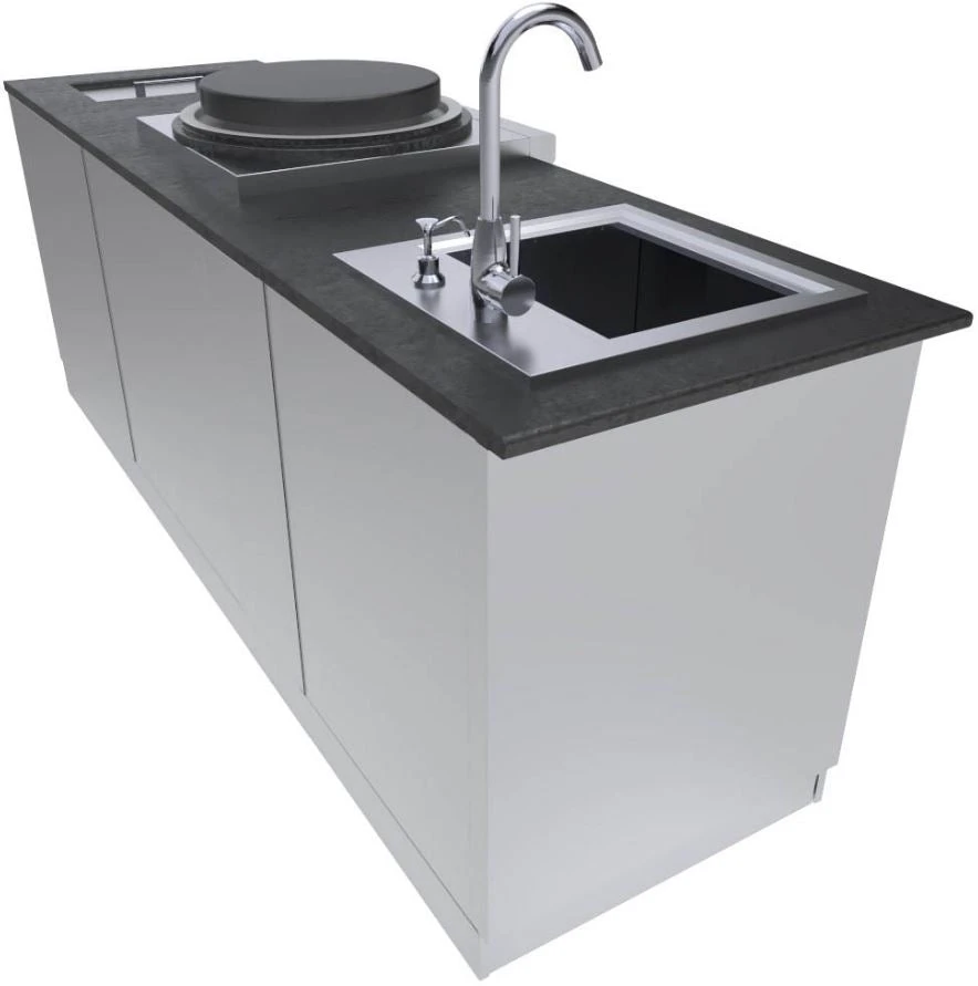 Sunstone Metal Products 8 Foot Mongolian Style Outdoor Kitchen SCPMONGO 5 Sunstone Metal Products 8 Foot Mongolian Style Outdoor Kitchen SCPMONGO - Image 3