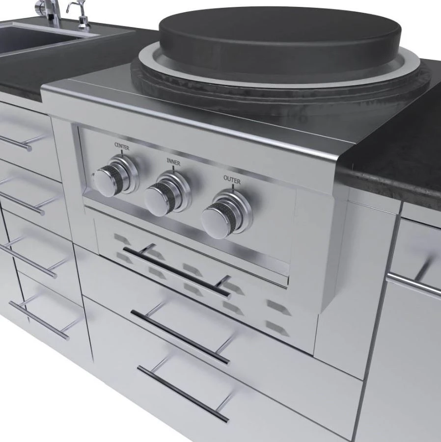 Sunstone Metal Products 8 Foot Mongolian Style Outdoor Kitchen SCPMONGO 7 Sunstone Metal Products 8 Foot Mongolian Style Outdoor Kitchen SCPMONGO - Image 5