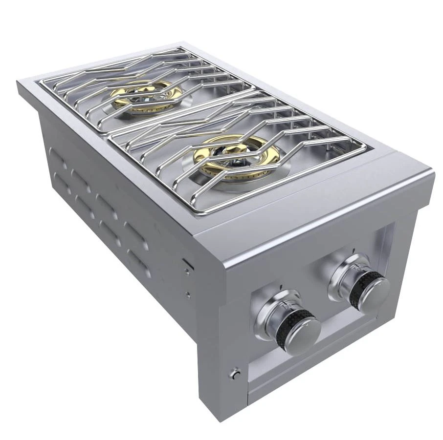 Sunstone Metal Products 13" Slide In Versa Double Burner SUN13VDB-LP 5 Sunstone Metal Products 13" Slide In Versa Double Burner SUN13VDB-LP - Image 3