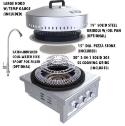 Sunstone Metal Products Hybrid Grills - 24" Power Cirque™ Burner 12 Sunstone Metal Products Hybrid Grills - 24" Power Cirque™ Burner -Home And Outdoor 2 b0849e47 c99b 4001 9e5e f7a4983fcab5