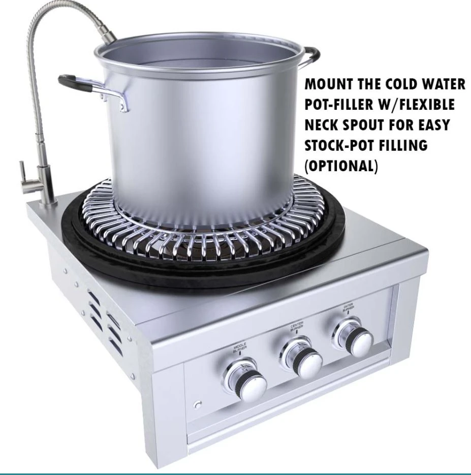 Sunstone Metal Products Hybrid Grills - 24" Power Cirque™ Burner 6 Sunstone Metal Products Hybrid Grills - 24" Power Cirque™ Burner - Image 4