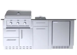 Sunstone Metal Products Tango 7 Foot Outdoor Package Grilling Station SCPTANGO