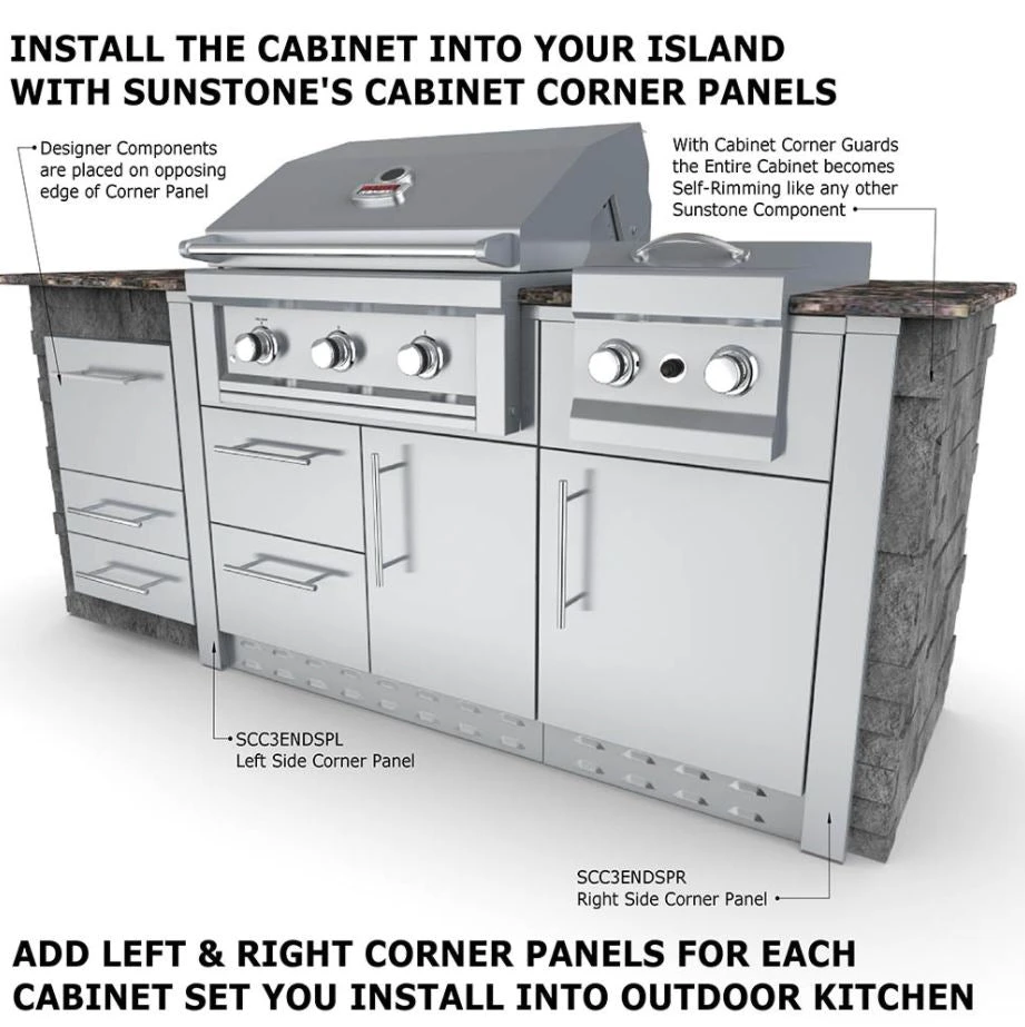 Sunstone Metal Products 20" Appliance Cabinet With Swing Door 5 Sunstone Metal Products 20" Appliance Cabinet With Swing Door - Image 3