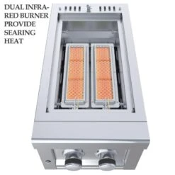 Sunstone Metal Products Ruby Series 13" Companion Pro Dual Burner SUN13CPRO-LP -Home And Outdoor 4 af5697a9 cdf7 454f 8dcd 3cc6982ee54a