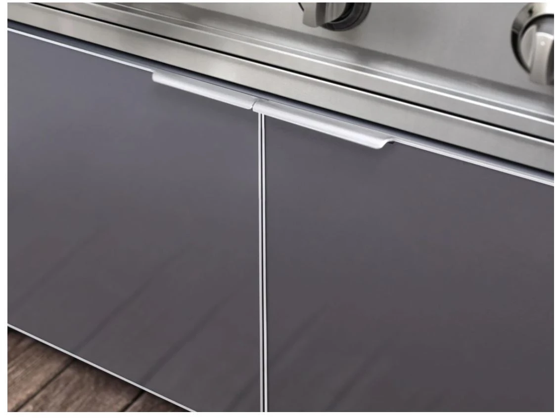 Modular Outdoor Kitchen Cabinets Aluminum Drop In Gas Grill Cabinet Slate Gray Door 70208 11 Modular Outdoor Kitchen Cabinets Aluminum Drop In Gas Grill Cabinet Slate Gray Door 70208 - Image 9