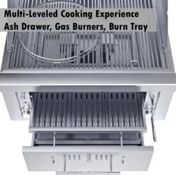 Sunstone Metal Products Hybrid Grills - 30" Drop In Charcoal Grill -Home And Outdoor 5 5d3a0649 7626 4a6c 8ab6 9f713534ee4e