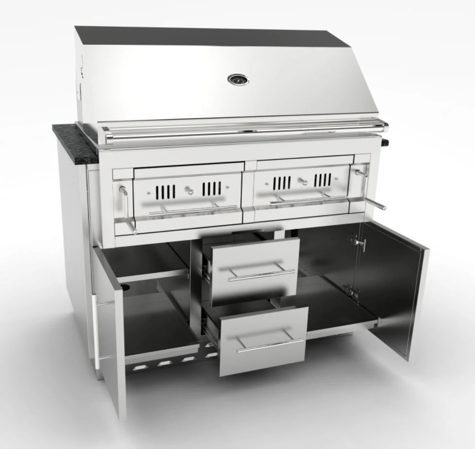 Sunstone Metal Products 46" Sunstone Charcoal Grill Base Cabinet SAC46CGDC 4 Sunstone Metal Products 46" Sunstone Charcoal Grill Base Cabinet SAC46CGDC - Image 2