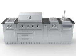 Sunstone Metal Products AUSTIN 9โ Grill/Double Burner/Companion Pro & Bar Center Island Package SCPAUSTIN