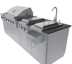 Sunstone Metal Products AUSTIN 9’ Grill/Double Burner/Companion Pro & Bar Center Island Package SCPAUSTIN 10 Sunstone Metal Products AUSTIN 9’ Grill/Double Burner/Companion Pro & Bar Center Island Package SCPAUSTIN -Home And Outdoor 6.4