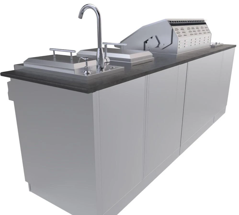 Sunstone Metal Products AUSTIN 9’ Grill/Double Burner/Companion Pro & Bar Center Island Package SCPAUSTIN 7 Sunstone Metal Products AUSTIN 9’ Grill/Double Burner/Companion Pro & Bar Center Island Package SCPAUSTIN - Image 5