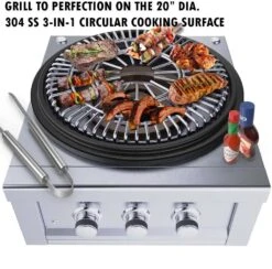 Sunstone Metal Products Hybrid Grills - 24" Power Cirque™ Burner 16 Sunstone Metal Products Hybrid Grills - 24" Power Cirque™ Burner -Home And Outdoor 6 d0bc70c1 1207 4569 8249 342d4bec295e