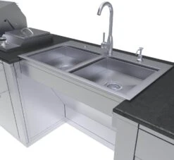 Sunstone Metal Products CABANA 10'-8" ADA Compliant Grill/Burner & Double Sink Island Package SCPCABANA -Home And Outdoor 7.2 f5e448d8 c3a5 41bd a320 1e6749955203