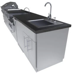 Sunstone Metal Products HILL COUNTRY 13’-6" Expansive Island Package With Our Largest Gas Grill, Highest Performing Power Burner, Dual Burners And Premium Sink Package SCPHILLCOUNTRY 10 Sunstone Metal Products HILL COUNTRY 13’-6" Expansive Island Package With Our Largest Gas Grill, Highest Performing Power Burner, Dual Burners And Premium Sink Package SCPHILLCOUNTRY -Home And Outdoor 9.3