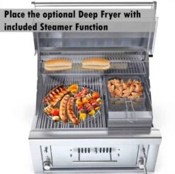 Sunstone Metal Products Hybrid Grills - 30" Drop In Charcoal Grill -Home And Outdoor 9 3ad2eb7e fbbc 4563 bb13 d13f844dc8c5