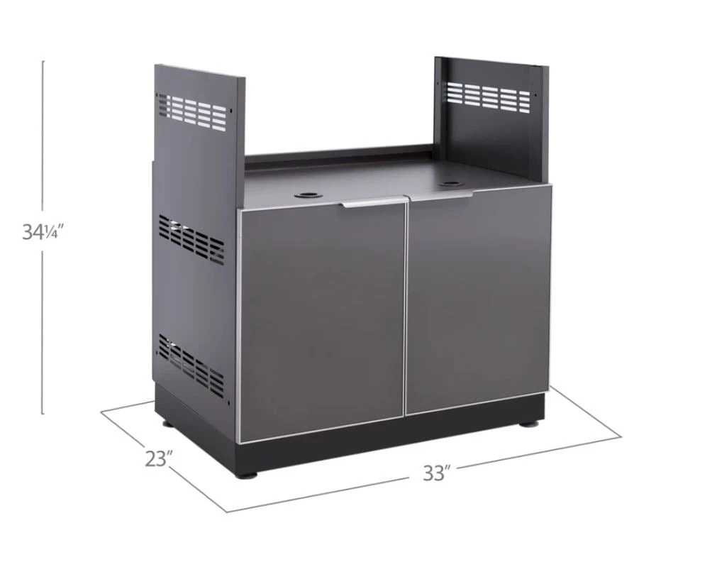 Modular Outdoor Kitchen Cabinets Aluminum Drop In Gas Grill Cabinet Slate Gray Door 70208 10 Modular Outdoor Kitchen Cabinets Aluminum Drop In Gas Grill Cabinet Slate Gray Door 70208 - Image 8