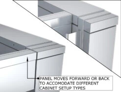 44" ADA Compliant Combo Sink Base Cabinet - Item No. ADA44BC -Home And Outdoor ADA44BC L1