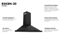 ZLINE Convertible Vent Wall Mount Range Hood In Black Stainless Steel (BSKBN) 32 ZLINE Convertible Vent Wall Mount Range Hood In Black Stainless Steel (BSKBN) -Home And Outdoor BSKBN 30 57626f73 cdb8 47e2 8966 796ff2c55eb4