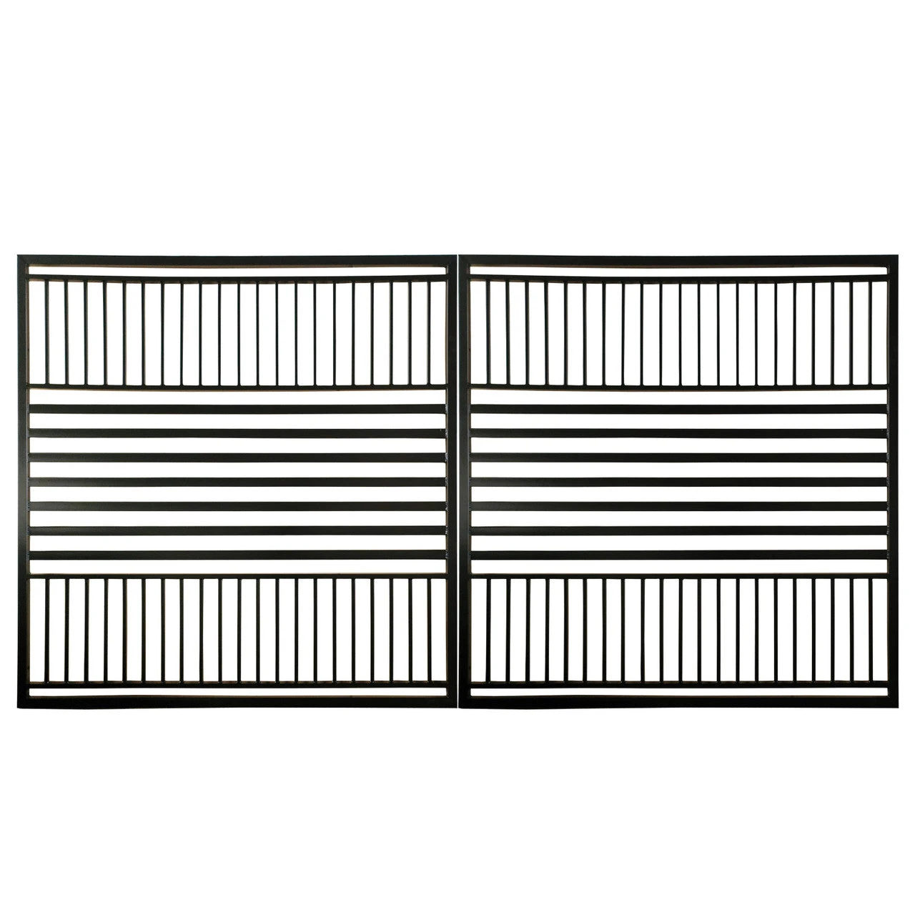 Aleko Steel Dual Swing Driveway Gate - Barcelona Style - 16 X 6 Feet DG16BARCD-AP 6 Aleko Steel Dual Swing Driveway Gate - Barcelona Style - 16 X 6 Feet DG16BARCD-AP - Image 4