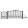 Aleko Steel Sliding Driveway Gate - 12 Ft With Pedestrian Gate - 5 Ft - MUNICH Style DG12MUNSSLPED-AP 2 Aleko Steel Sliding Driveway Gate - 12 Ft With Pedestrian Gate - 5 Ft - MUNICH Style DG12MUNSSLPED-AP -Home And Outdoor DG12MUNSSLPED AP 2 06031