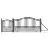 Aleko Steel Sliding Driveway Gate - 14 Ft With Pedestrian Gate - 5 Ft - PARIS Style DG14PARSSLPED-AP -Home And Outdoor DG14PARSSLPED AP 2 37482