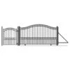 Aleko Steel Sliding Driveway Gate - 18 Ft With Pedestrian Gate - 5 Ft - PARIS Style DG18PARSSLPED-AP -Home And Outdoor DG18PARSSLPED AP 2 45417