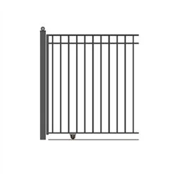 Aleko Steel Sliding Driveway Gate - MADRID Style - 25 X 6 Feet DG25MADSSL-AP -Home And Outdoor DG25MADSSL AP 4 25654
