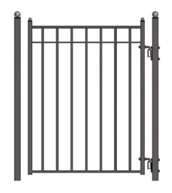 Aleko Steel Sliding Driveway Gate - 25 Ft With Pedestrian Gate - 5 Ft - MADRID Style DG25MADSSLPED-AP 14 Aleko Steel Sliding Driveway Gate - 25 Ft With Pedestrian Gate - 5 Ft - MADRID Style DG25MADSSLPED-AP -Home And Outdoor DG25MADSSLPED AP 5 07947