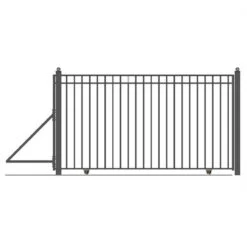 Aleko Steel Sliding Driveway Gate - MADRID Style - 30 X 6 Feet DG30MADSSL-AP -Home And Outdoor DG30MADSSL AP 3 39349