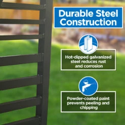 Aleko Steel Dual Swing Driveway Gate - Sofia Style - 14 X 6 Feet DG14SOFD-AP -Home And Outdoor Durable Infographic compressed 01354