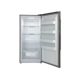 Forno Products Rizzuto - Refrigerator And Freezer (two In One) 60" Wide With 27.6 Cu.ft. FFFFD1933-60S Total Storage W/ Decorative Grill Allowing Ventilation -Home And Outdoor FFFFD1933 28RS FRIDGEOPENED EMPTY web