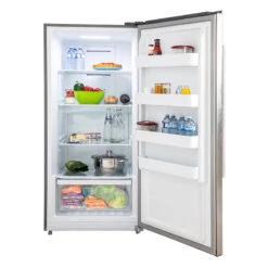 Forno Products Rizzuto - Refrigerator And Freezer (two In One) 60" Wide With 27.6 Cu.ft. FFFFD1933-60S Total Storage W/ Decorative Grill Allowing Ventilation -Home And Outdoor FFFFD1933 28RS OPENED full2 web