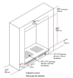 Forno Products Rizzuto - Refrigerator And Freezer (two In One) 60" Wide With 27.6 Cu.ft. FFFFD1933-60S Total Storage W/ Decorative Grill Allowing Ventilation -Home And Outdoor FFFFD1933 60Scutout
