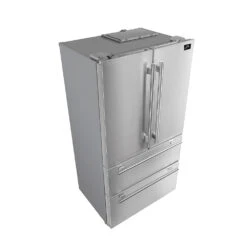 Forno Products Moena - 36" French Door Refrigerator 19cu.ft FFRBI1820-36SB 24 Forno Products Moena - 36" French Door Refrigerator 19cu.ft FFRBI1820-36SB -Home And Outdoor FFRBI1820 36SB 3 45degree web
