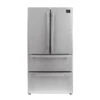 Forno Products Moena - 36" French Door Refrigerator 19cu.ft FFRBI1820-36SB -Home And Outdoor FFRBI1820 36SB1 front web