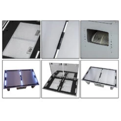 Forno Products Arezzo - Celling Range Hood With Perimetric Heat, Odor, Gases And Steam In Air Capture FRHRE5312-44 -Home And Outdoor FRHRE5312 44 Detail sheet