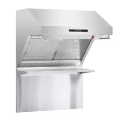 Forno Products Savona - 30" Wall Mount Range Hood & Back Splash FRHWM5029-30HB -Home And Outdoor FRHWM5029 30 hybrid filter left view web
