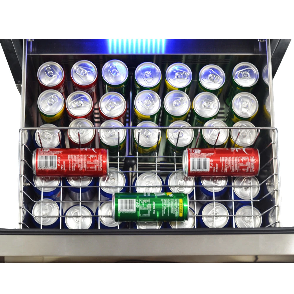 Forno Products Azienda - Triple Temp Zones - Free Standing Dual Zone 24'' Wine Cooler -108 Bottles FWCDR6628-24S 9 Forno Products Azienda - Triple Temp Zones - Free Standing Dual Zone 24'' Wine Cooler -108 Bottles FWCDR6628-24S - Image 7