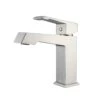 Lexora Labaro Brass Single Hole Bathroom Faucet, Brushed Nickel Finish 2 Lexora Labaro Brass Single Hole Bathroom Faucet, Brushed Nickel Finish -Home And Outdoor LFS3021BN