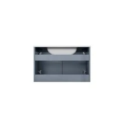 Lexora Geneva 30" Dark Grey Single Vanity, White Carrara Marble Top, White Square Sink And 30" LED Mirror W/ Faucet -Home And Outdoor LG192230DBDSLM30F 11