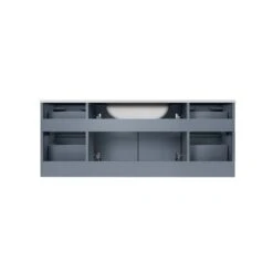 Lexora Geneva 48" Dark Grey Single Vanity, White Carrara Marble Top, White Square Sink And 48" LED Mirror W/ Faucet 25 Lexora Geneva 48" Dark Grey Single Vanity, White Carrara Marble Top, White Square Sink And 48" LED Mirror W/ Faucet -Home And Outdoor LG192248DBDSLM48F 11