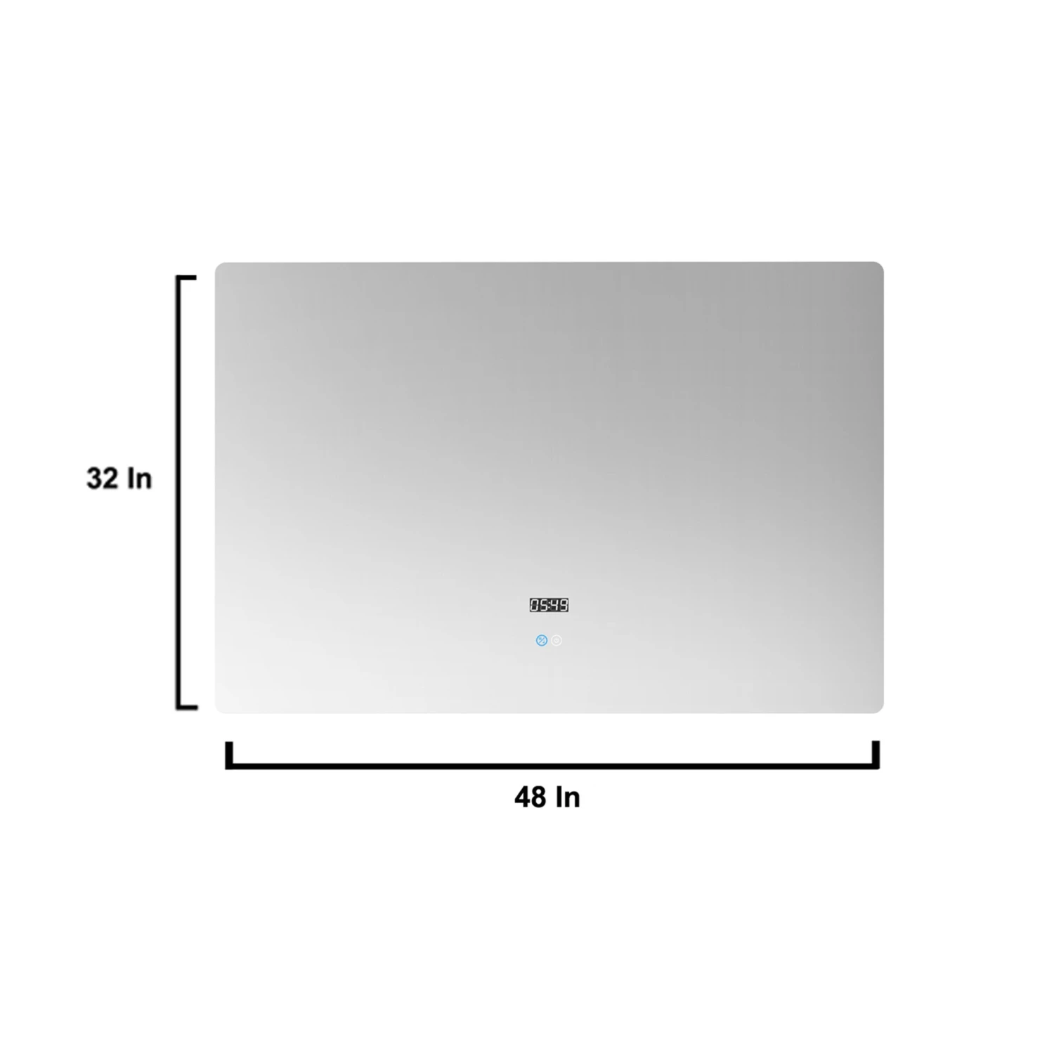 Lexora Geneva 48" Dark Grey Single Vanity, White Carrara Marble Top, White Square Sink And 48" LED Mirror W/ Faucet 15 Lexora Geneva 48" Dark Grey Single Vanity, White Carrara Marble Top, White Square Sink And 48" LED Mirror W/ Faucet - Image 13