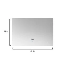 Lexora Geneva 48" Glossy White Single Vanity, White Carrara Marble Top, White Square Sink And 48" LED Mirror W/ Faucet 27 Lexora Geneva 48" Glossy White Single Vanity, White Carrara Marble Top, White Square Sink And 48" LED Mirror W/ Faucet -Home And Outdoor LG192248DMDSLM48F 13