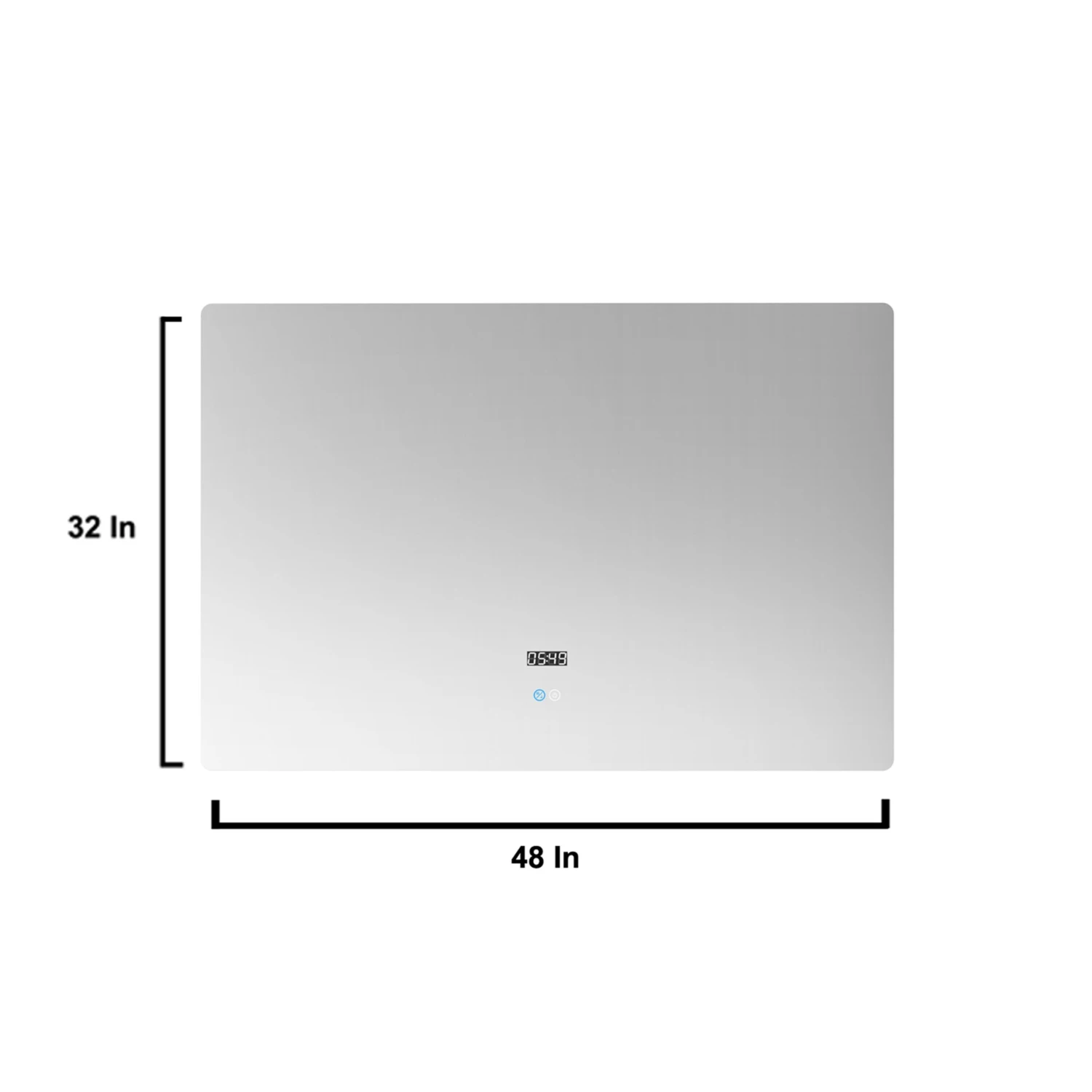 Lexora Geneva 48" Glossy White Single Vanity, White Carrara Marble Top, White Square Sink And 48" LED Mirror W/ Faucet 15 Lexora Geneva 48" Glossy White Single Vanity, White Carrara Marble Top, White Square Sink And 48" LED Mirror W/ Faucet - Image 13