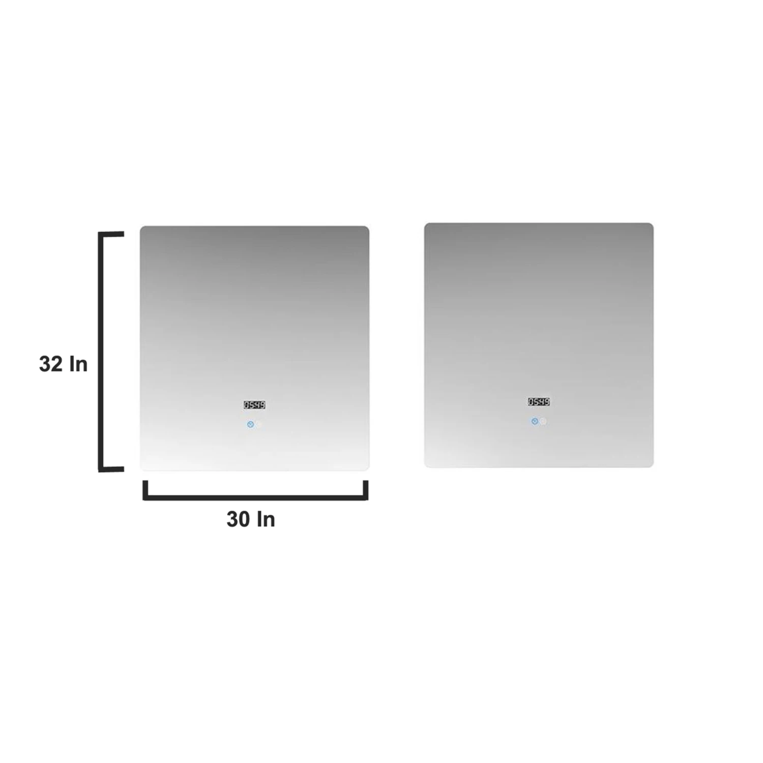 Lexora Geneva 80" Glossy White Double Vanity, White Carrara Marble Top, White Square Sinks And 30" LED Mirrors W/ Faucets 16 Lexora Geneva 80" Glossy White Double Vanity, White Carrara Marble Top, White Square Sinks And 30" LED Mirrors W/ Faucets - Image 14