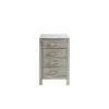 Lexora Jacques 20" Distressed Grey Side Cabinet, White Carrara Marble Top 1 Lexora Jacques 20" Distressed Grey Side Cabinet, White Carrara Marble Top -Home And Outdoor LJ322220DDSSCB white no logo